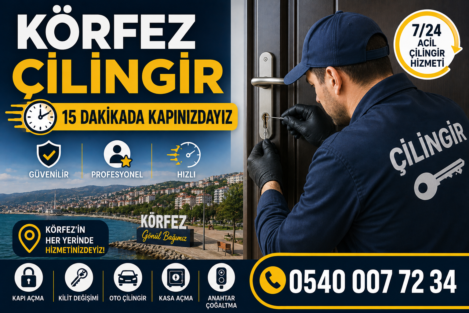 Körfez Çilingir - 15 Dakikada Kapınızdayıze